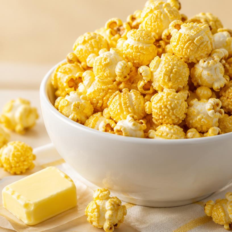 Classic Butter popcorn close-up